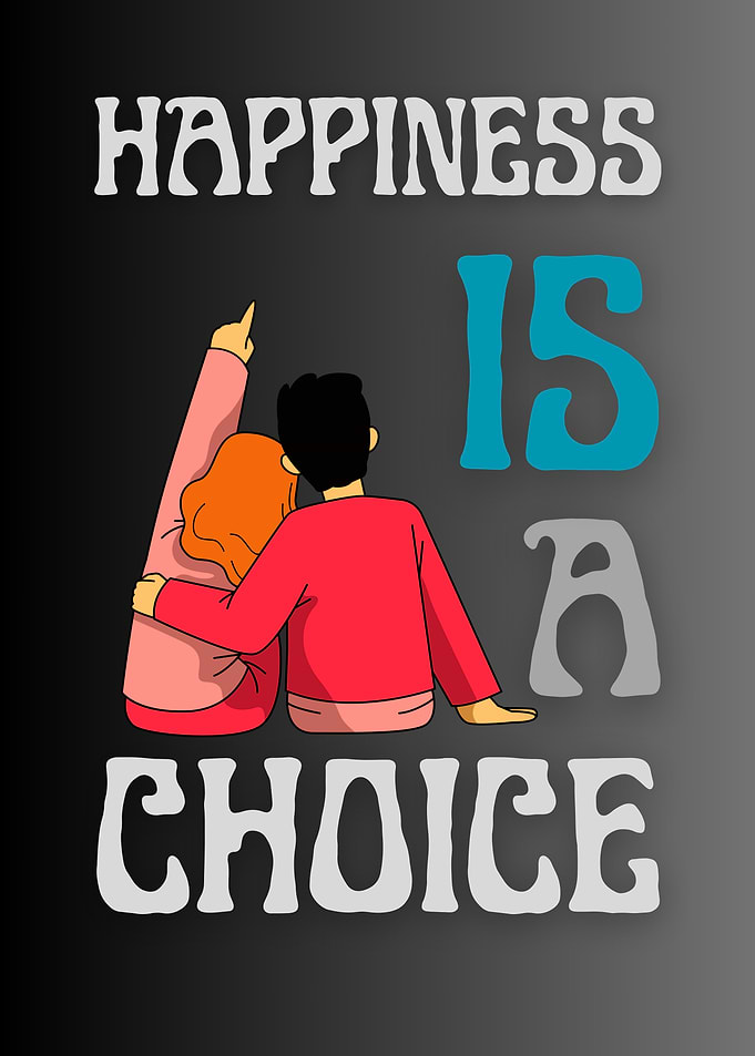 Happiness is a Choice Illustration