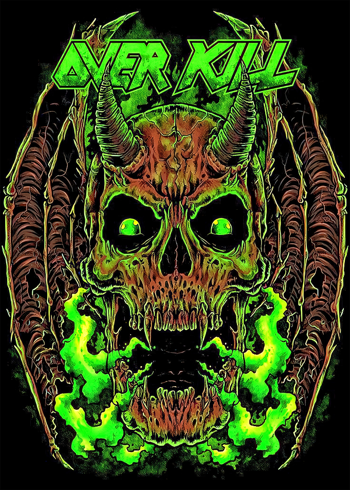 Overkill Band Skull Artwork