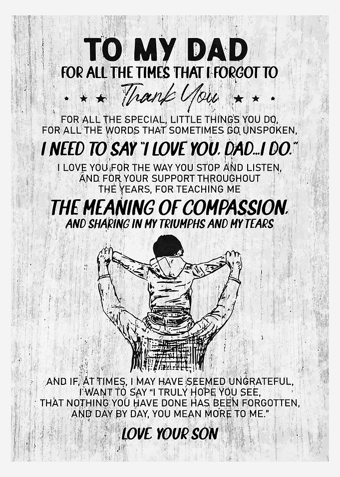 To My Dad - Love Your Son