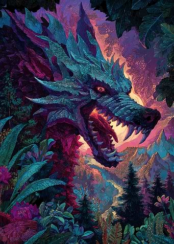 Dragon Lush Landscape