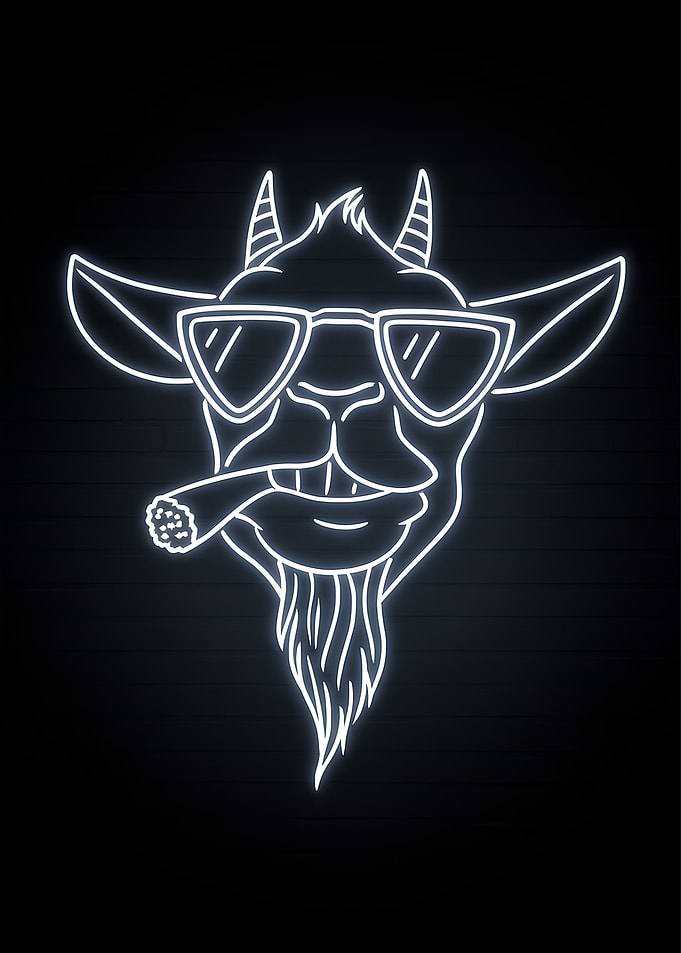 Cool Goat Neon Sign