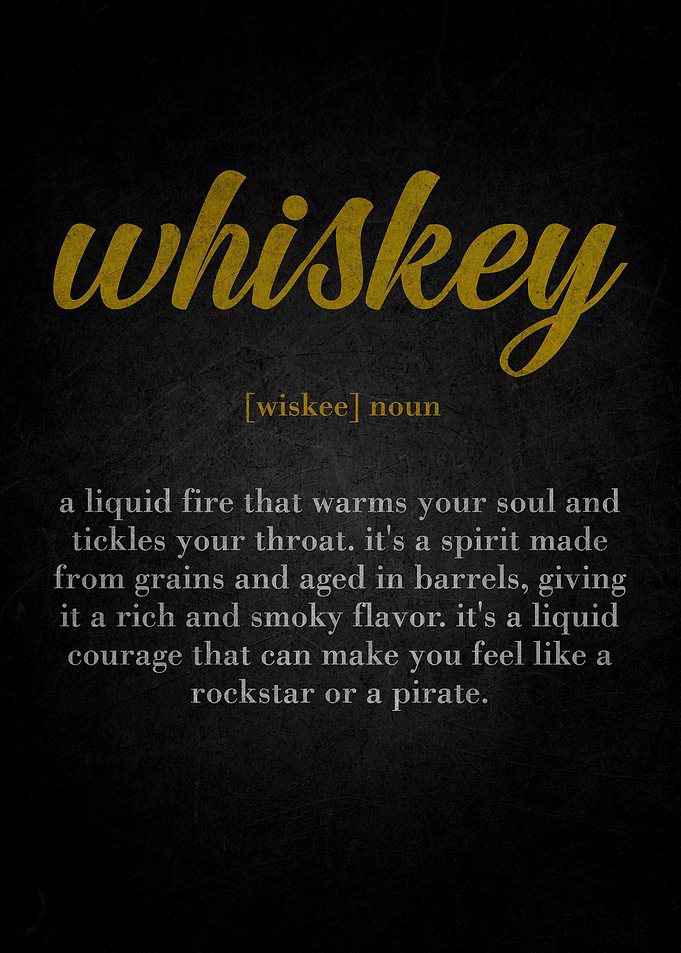 Whiskey Definition Art Print