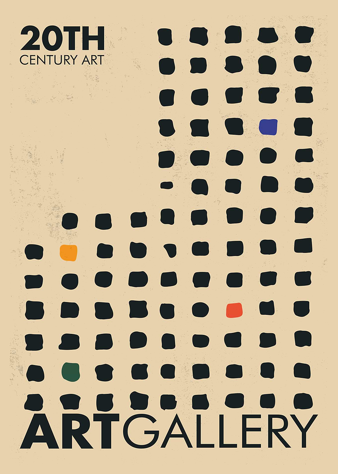 20th Century Art Gallery Poster
