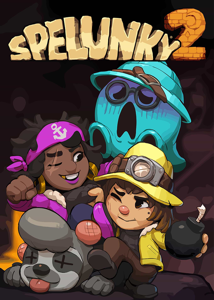 Spelunky 2 Game Cover Art