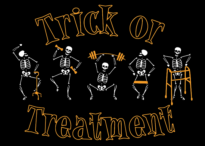 Halloween Skeletons Working Out