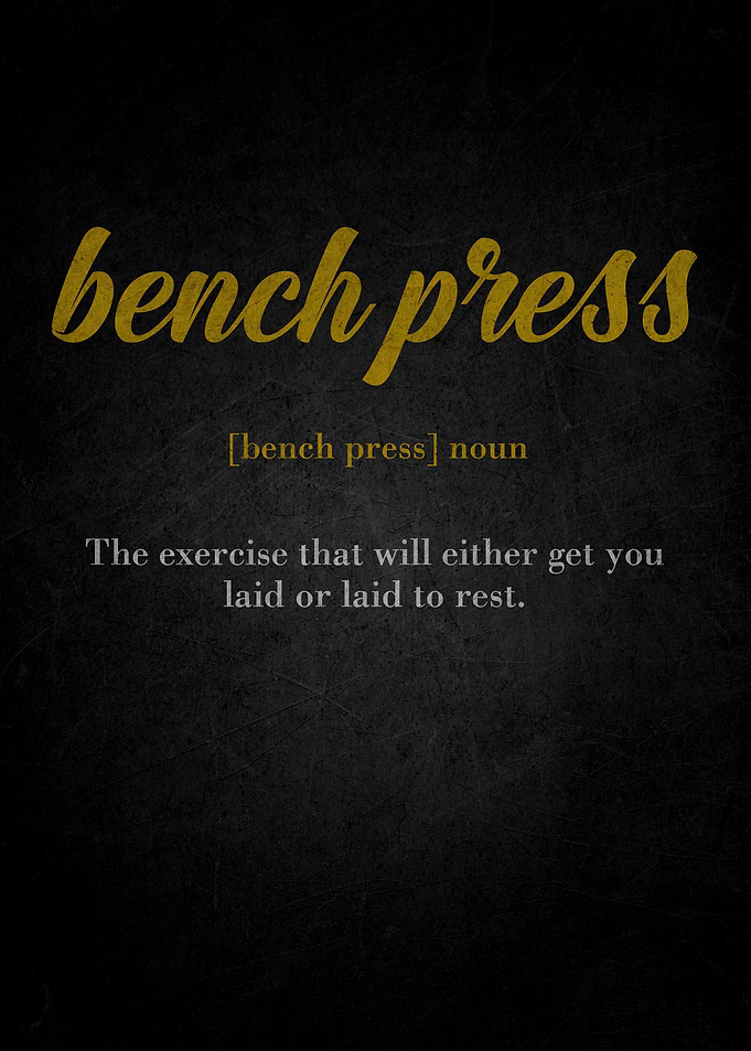 Bench Press Definition Art