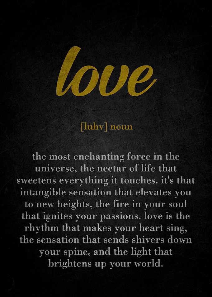 Love Definition Art Print