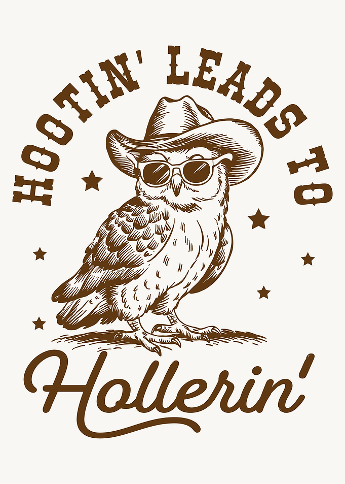 Hootin' Leads to Hollerin' Owl Art