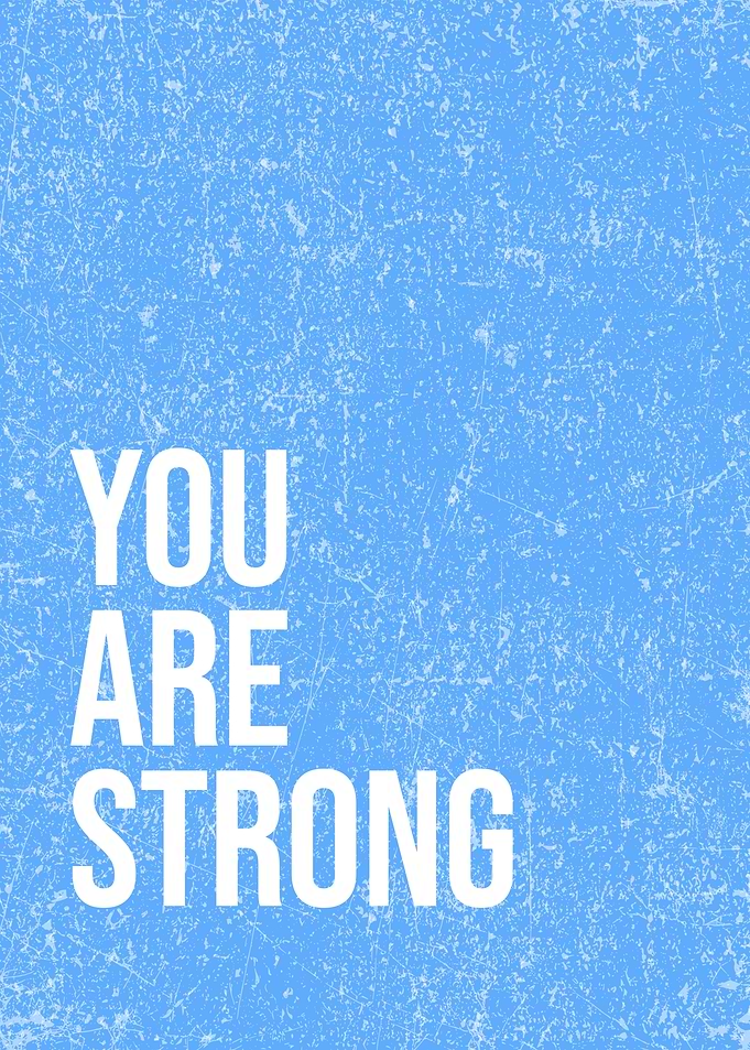 YOU ARE STRONG: Motivational Wall Art | Strength & Gym Decor