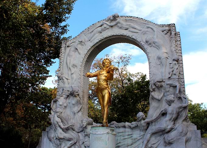 Johann Strauss II monument in Vienna
