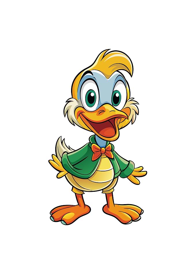 Ducktales Huey Duck Cartoon Character