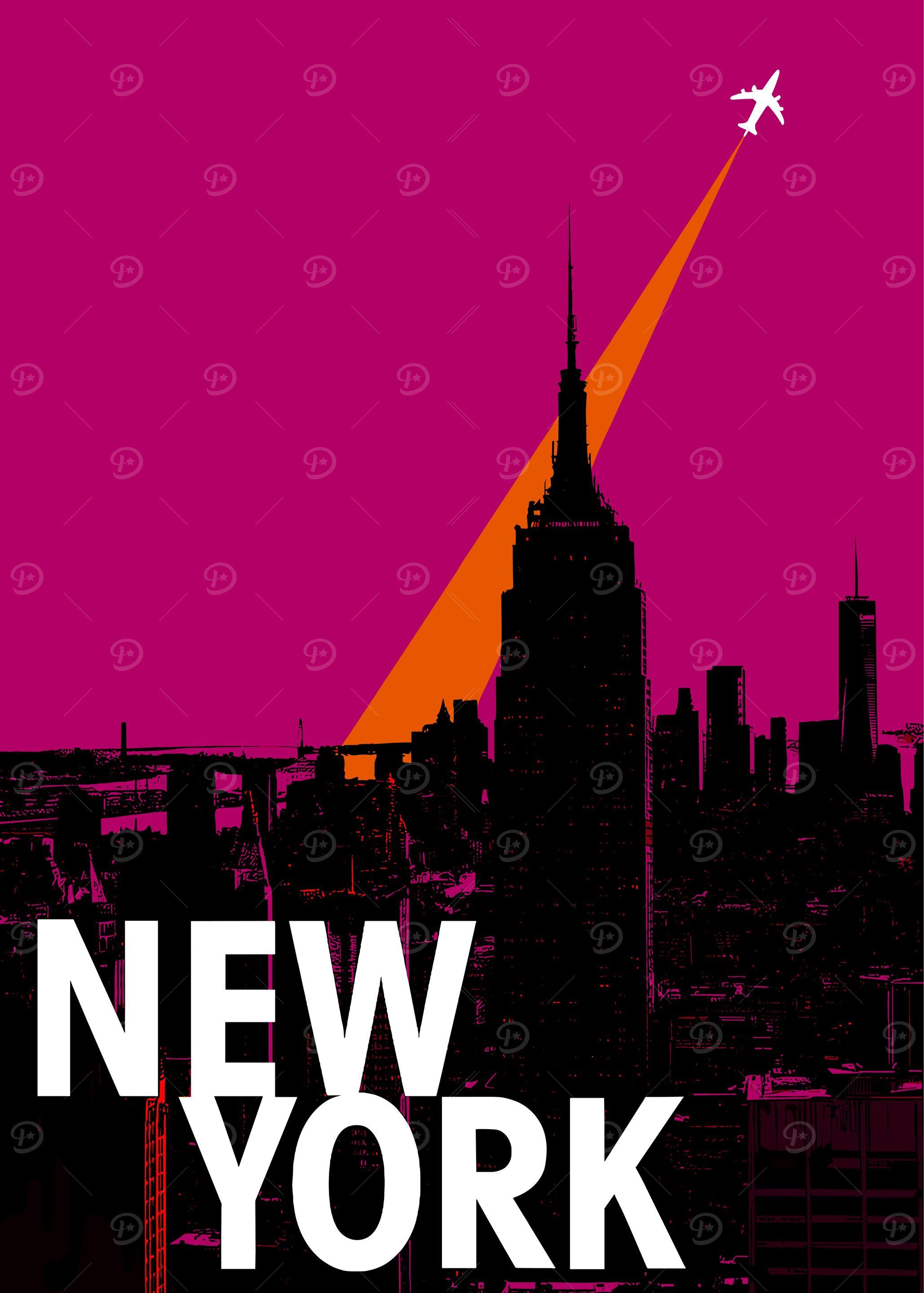 New York City Travel Poster
