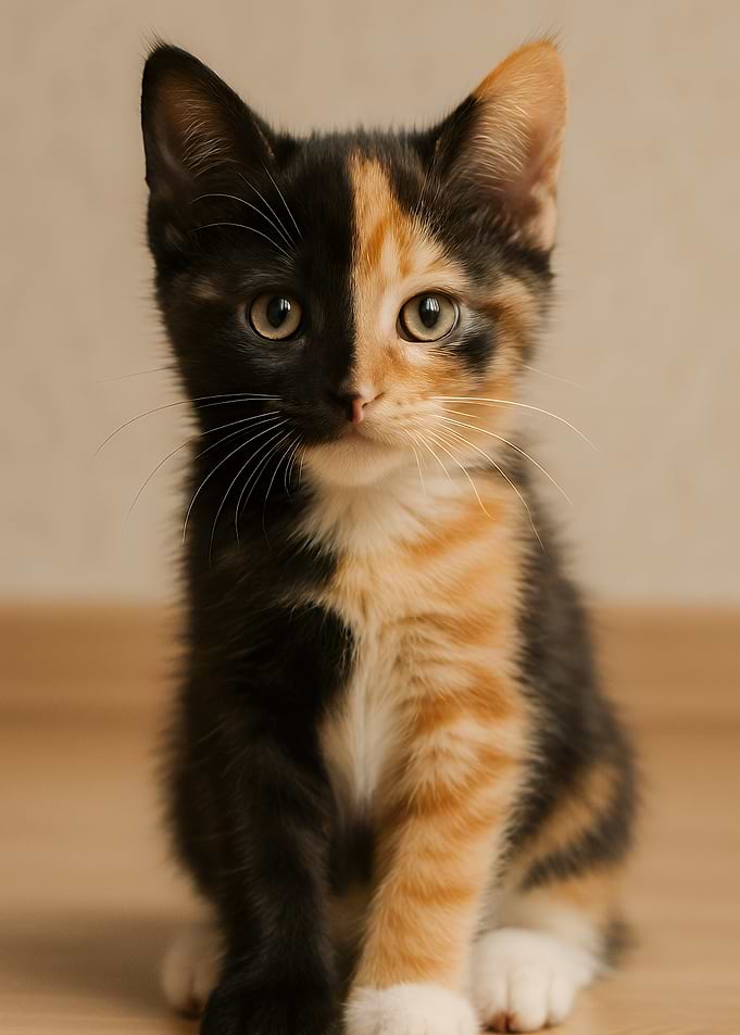 Calico Kitten Portrait
