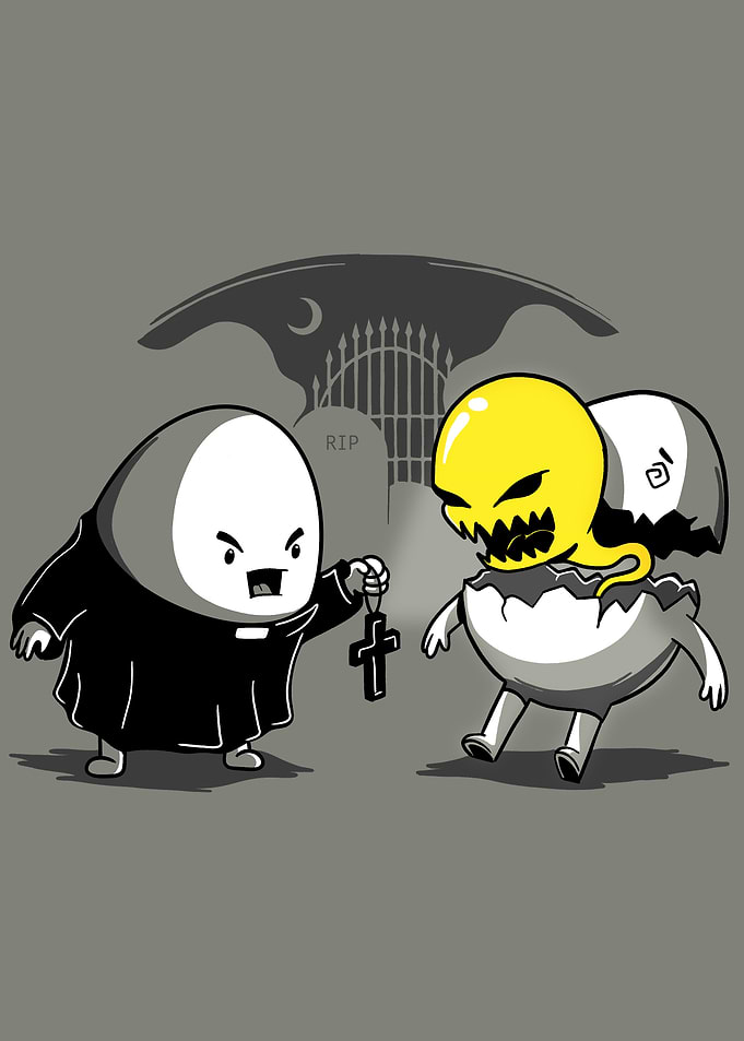 Egg-orcism: Priest vs. Evil Egg Yolk