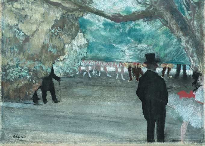 Dancers and Gentlemen in a Park