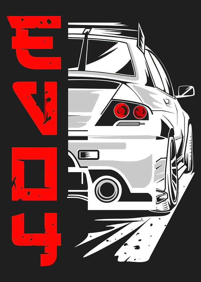 White Car Vector Illustration