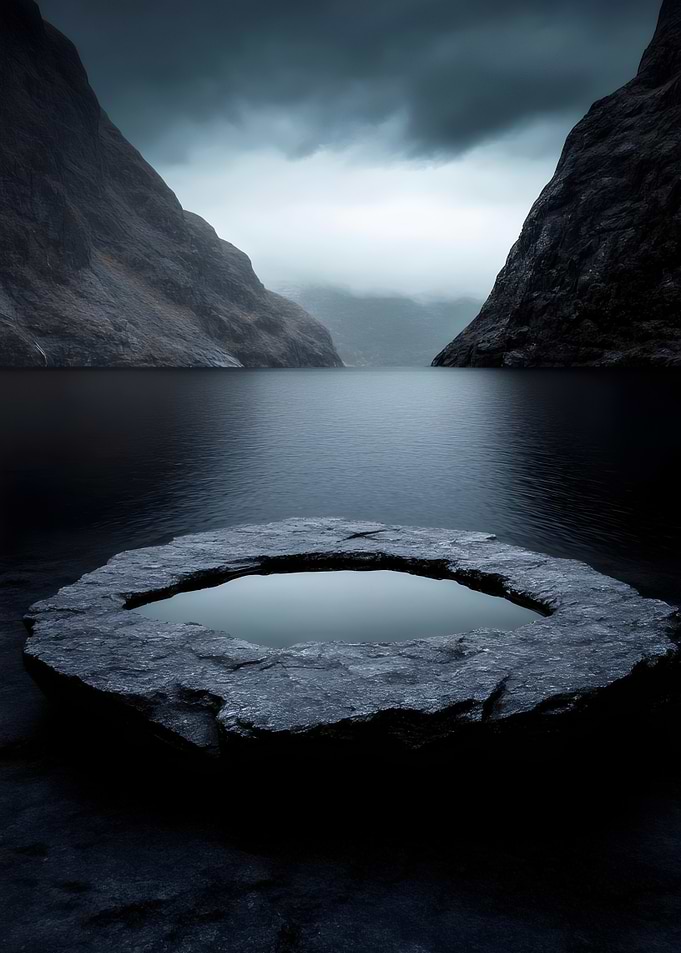 Mystic Lake Stone Basin