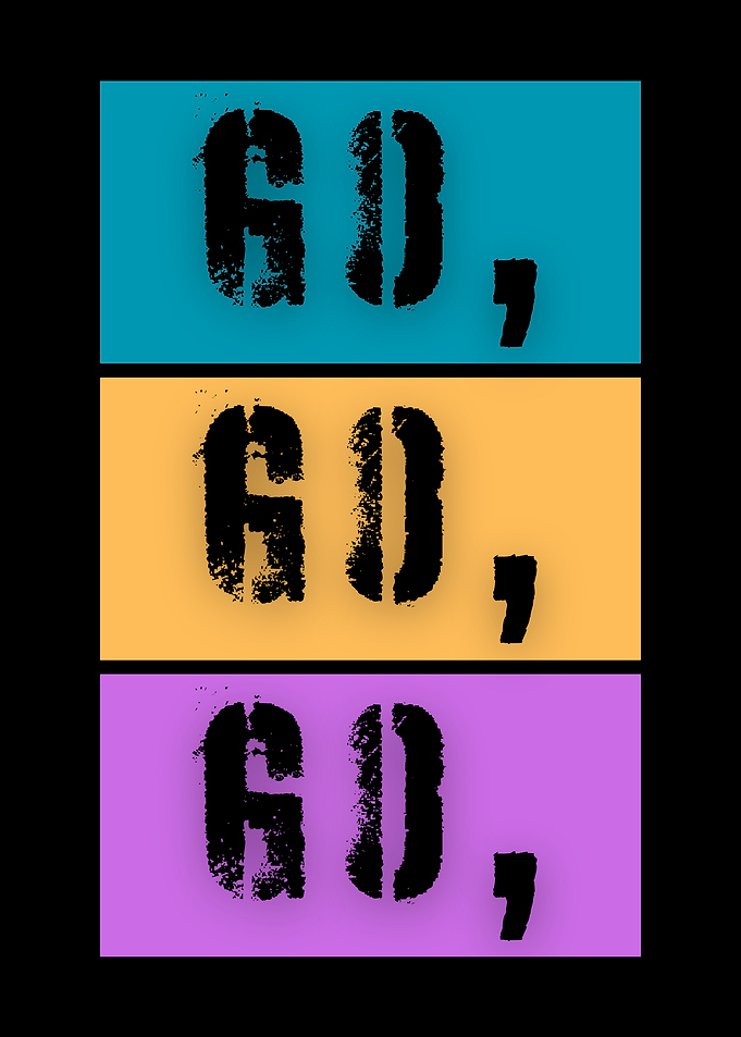Go, Go, Go - Stencil Art