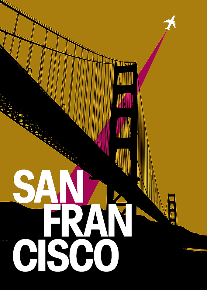 San Francisco Travel Poster Art