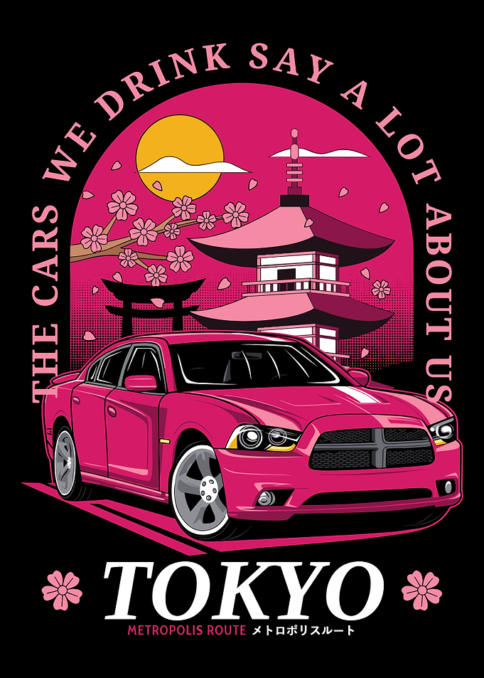 Pink Car Tokyo Metropolis Route