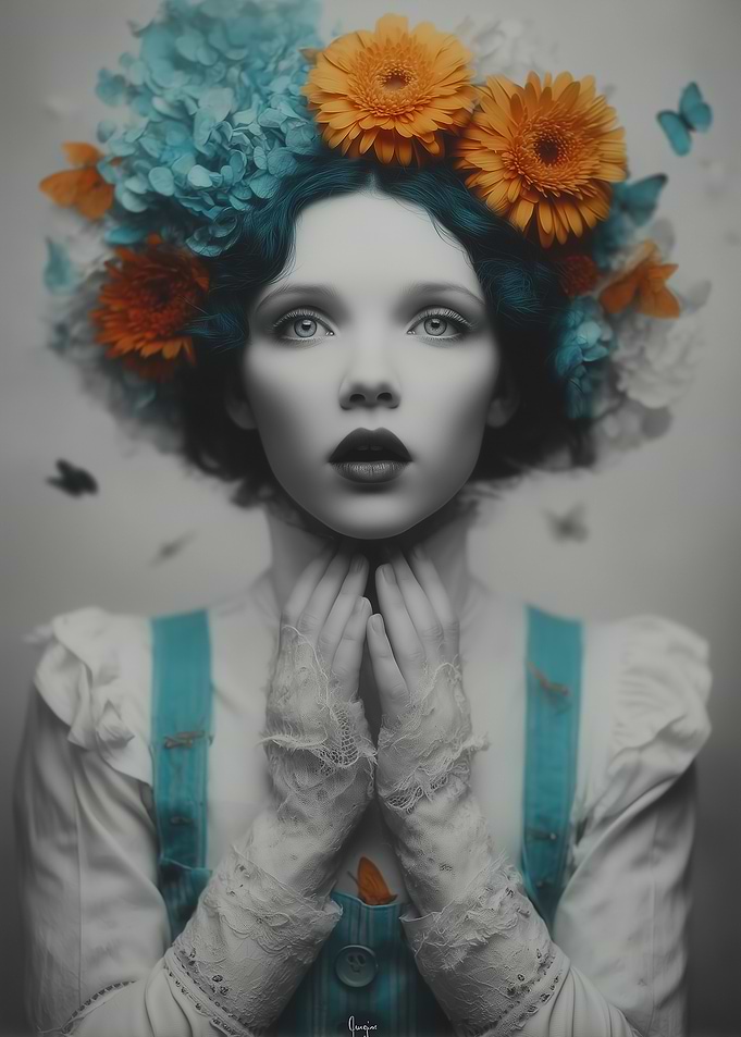 Blue Reverie of the Glass-Eyed Marionette
