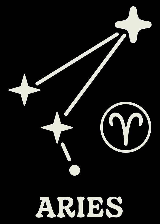 Aries Constellation Zodiac Sign Illustration