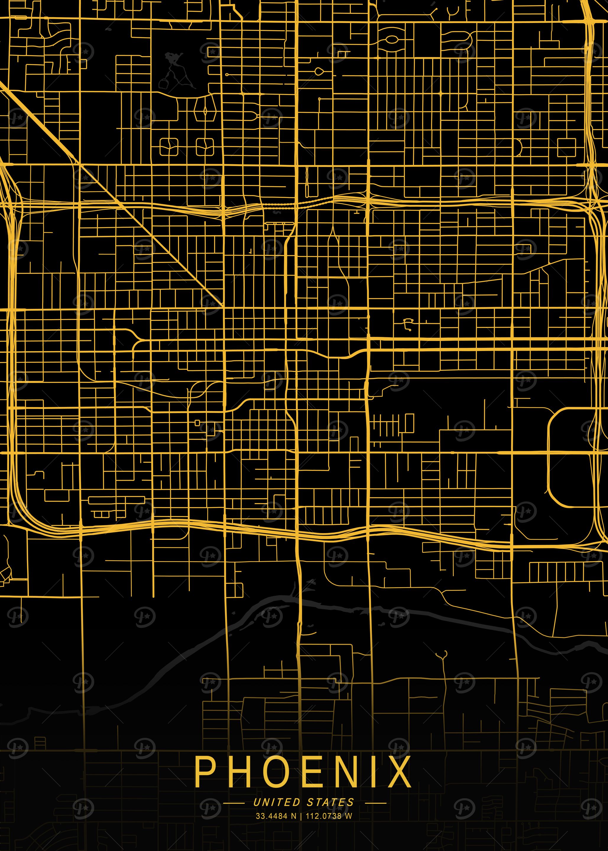 Golden Phoenix City Map