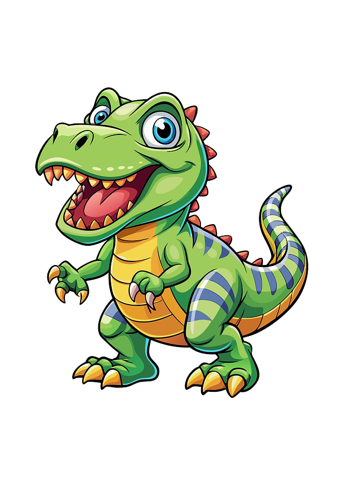Cartoon Dinosaur Illustration