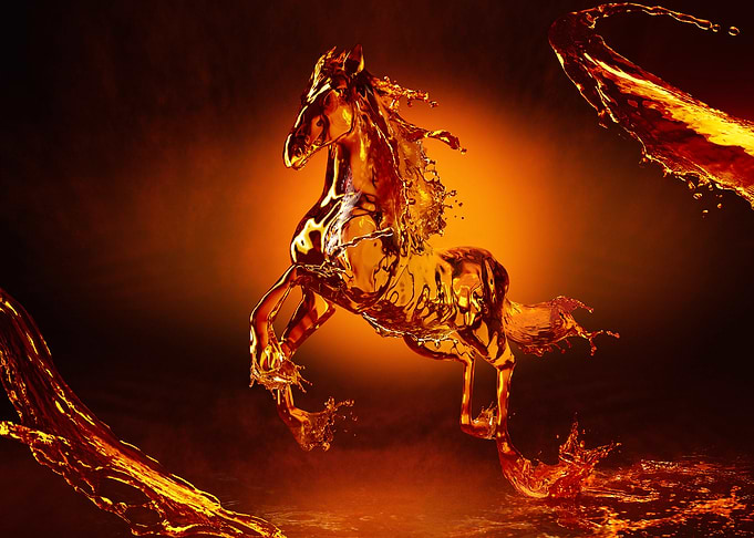 Water Horse Sculpture