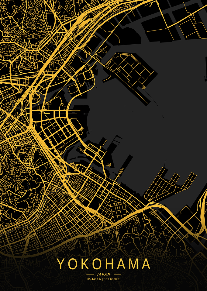 Golden Yokohama City Map