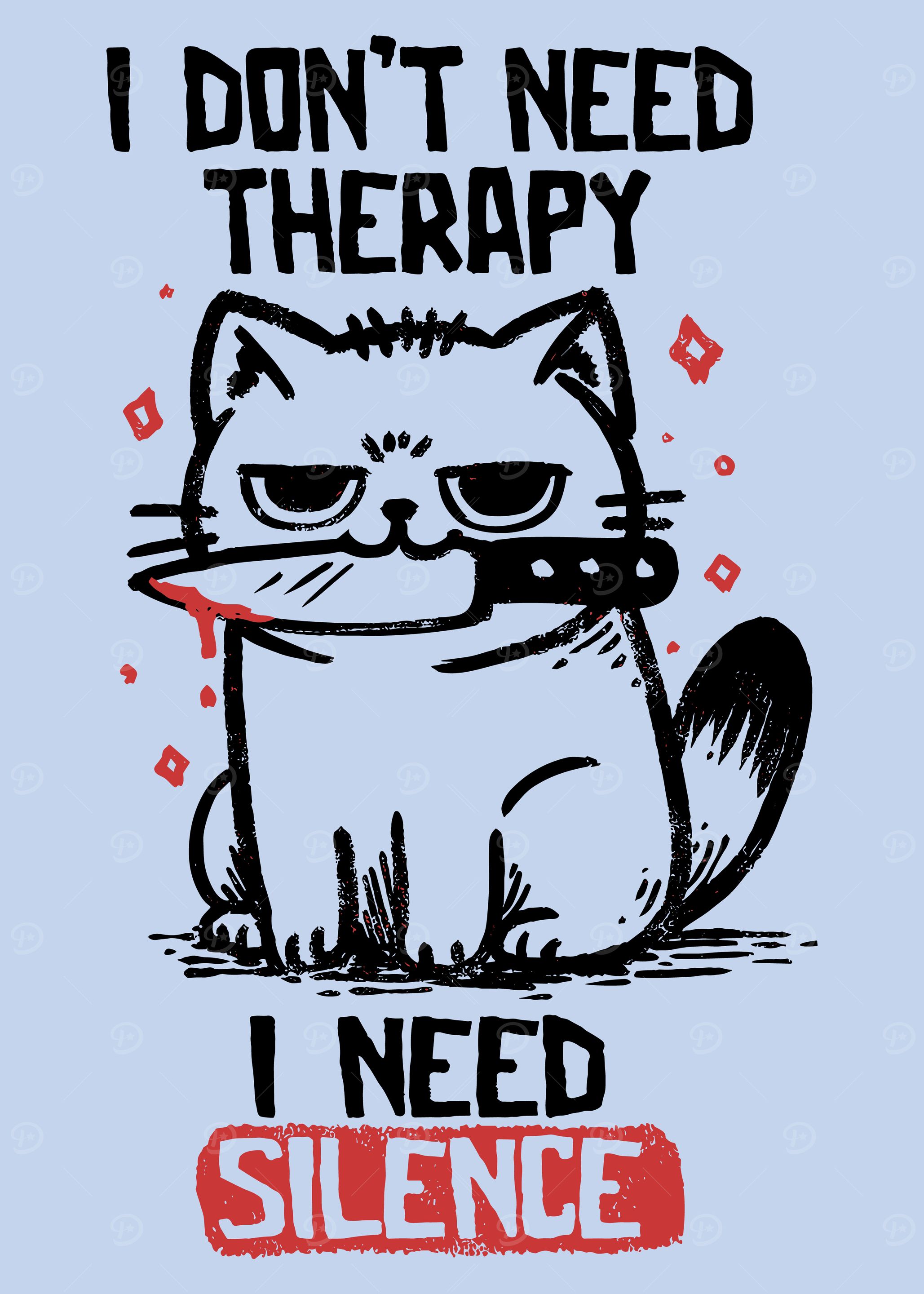 Cat with Knife: I Need Silence