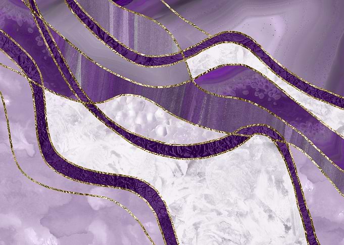 Marble Agate Gold Glam 3 - landscape