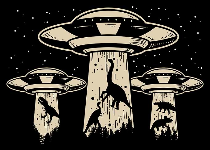 Alien Abduction of Dinosaurs