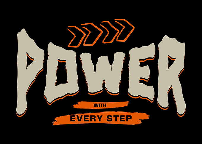 Power With Every Step Graphic