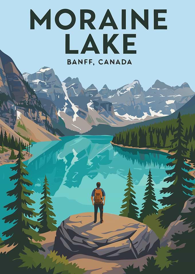 Moraine Lake - Tranquil Waters in Banff National Park