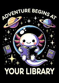 Axolotl Reading in Space