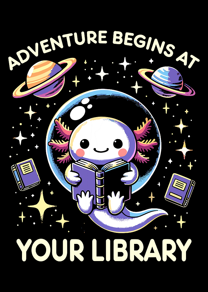 Axolotl Reading in Space