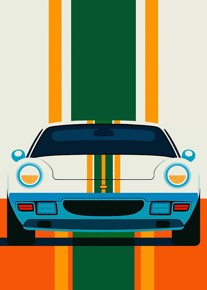 Vintage Car Illustration
