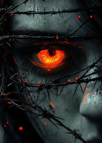 Barbed Wire and Fiery Eye