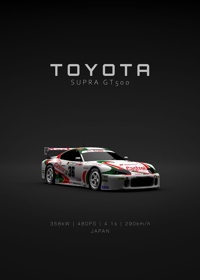 Toyota Supra GT500 Racing Car