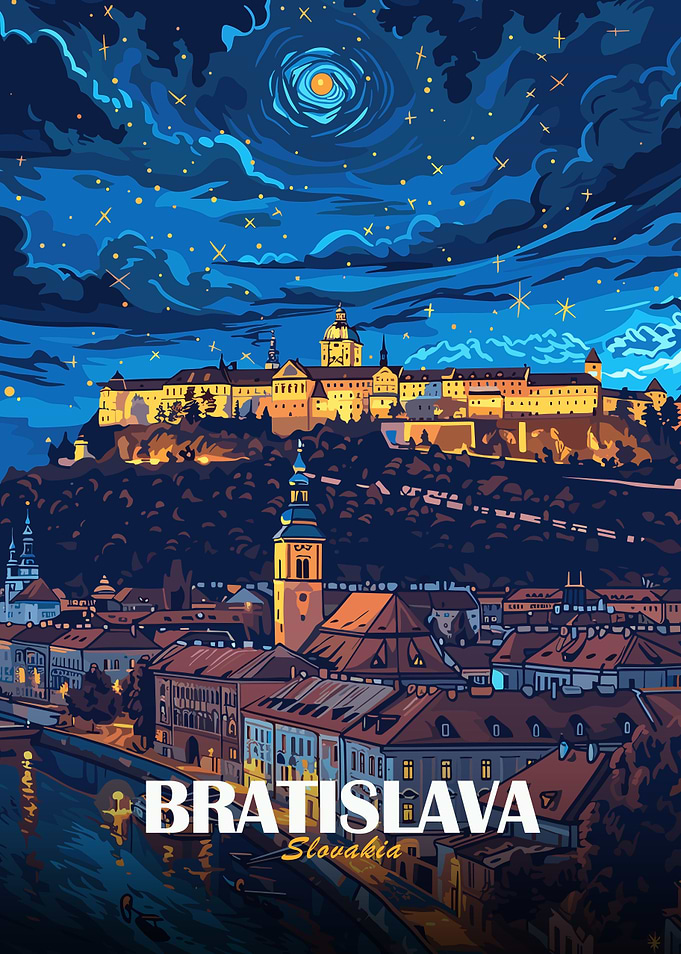Bratislava, Slovakia Nightscape