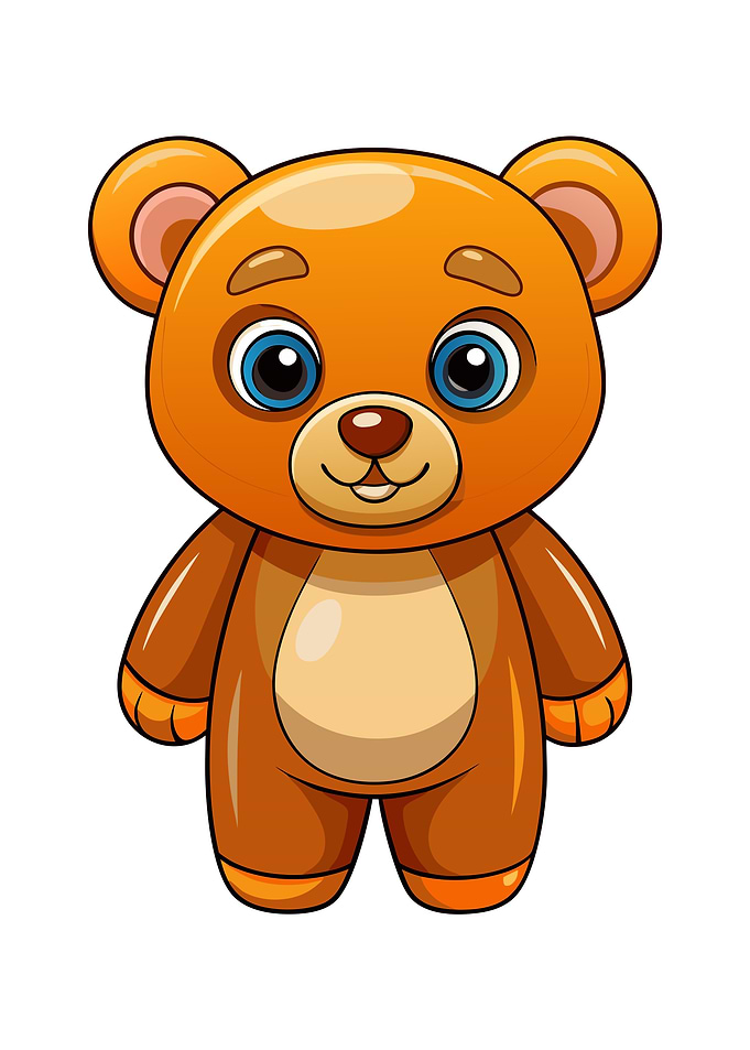 Cartoon Teddy Bear Illustration