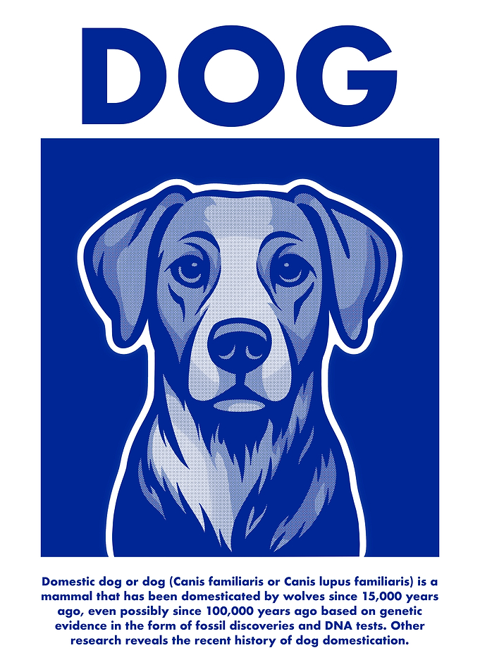 Dog Portrait Illustration