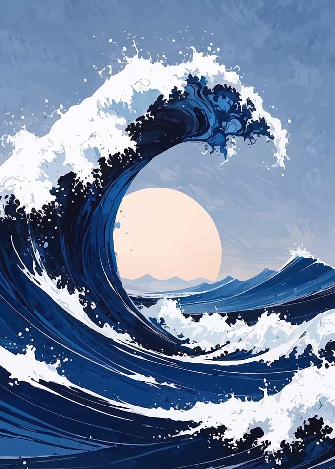 Great Wave Illustration