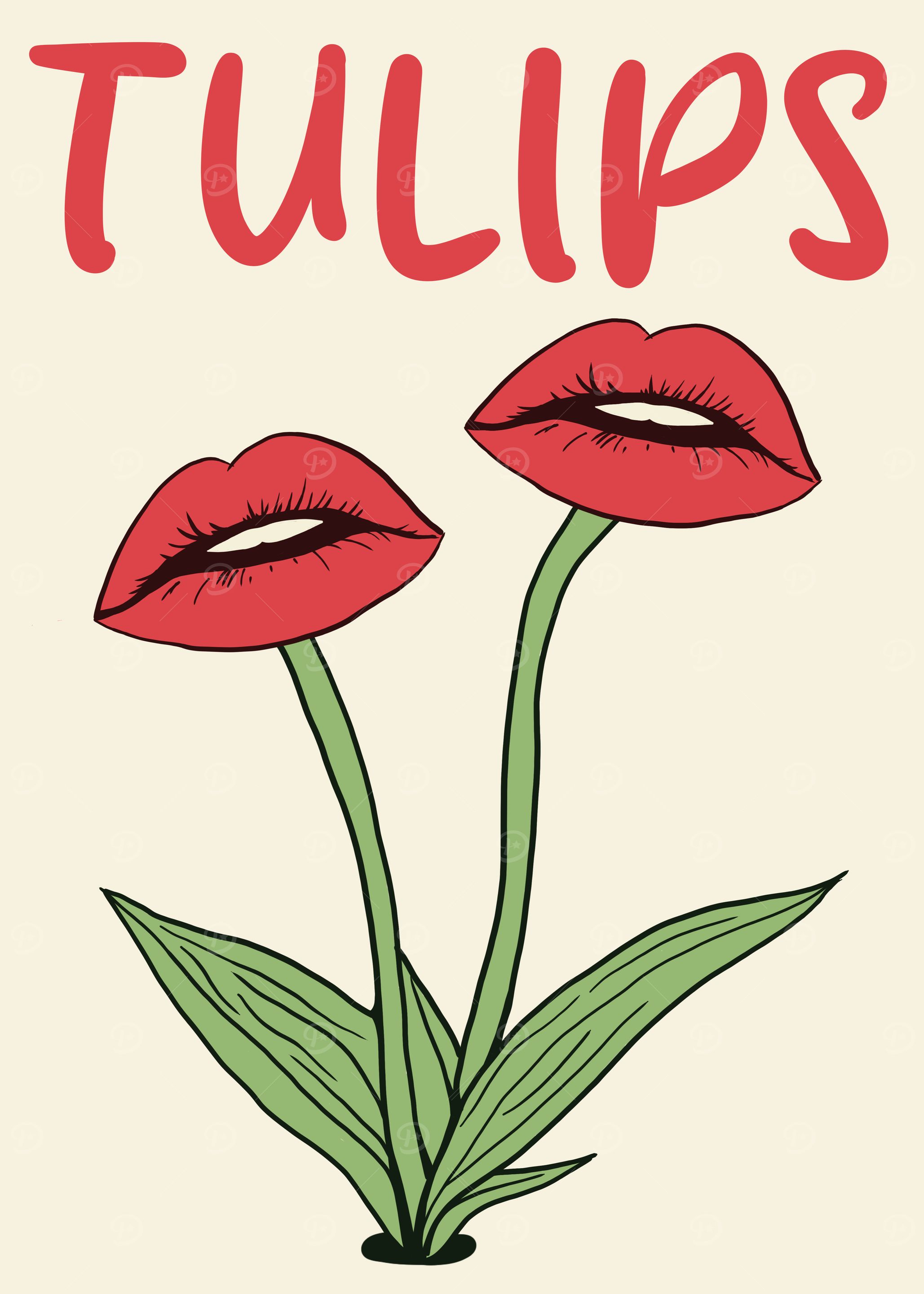 Tulips Lips Art