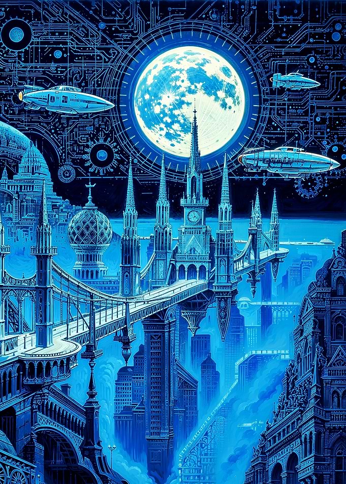 Techno-Eden - Futuristic Cityscape