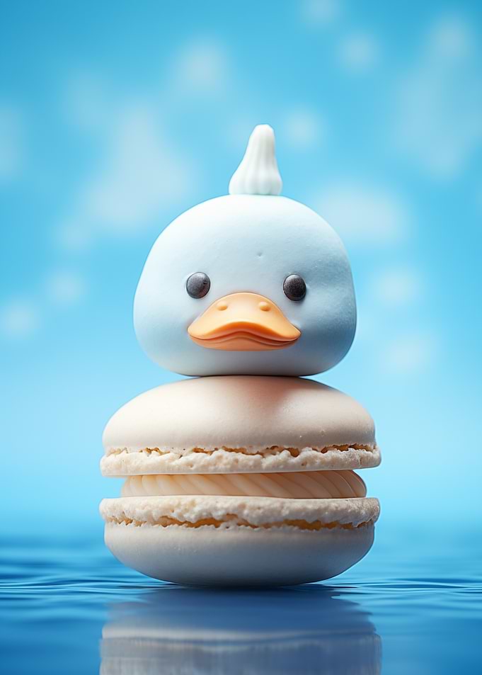 Duck Macaron Dessert