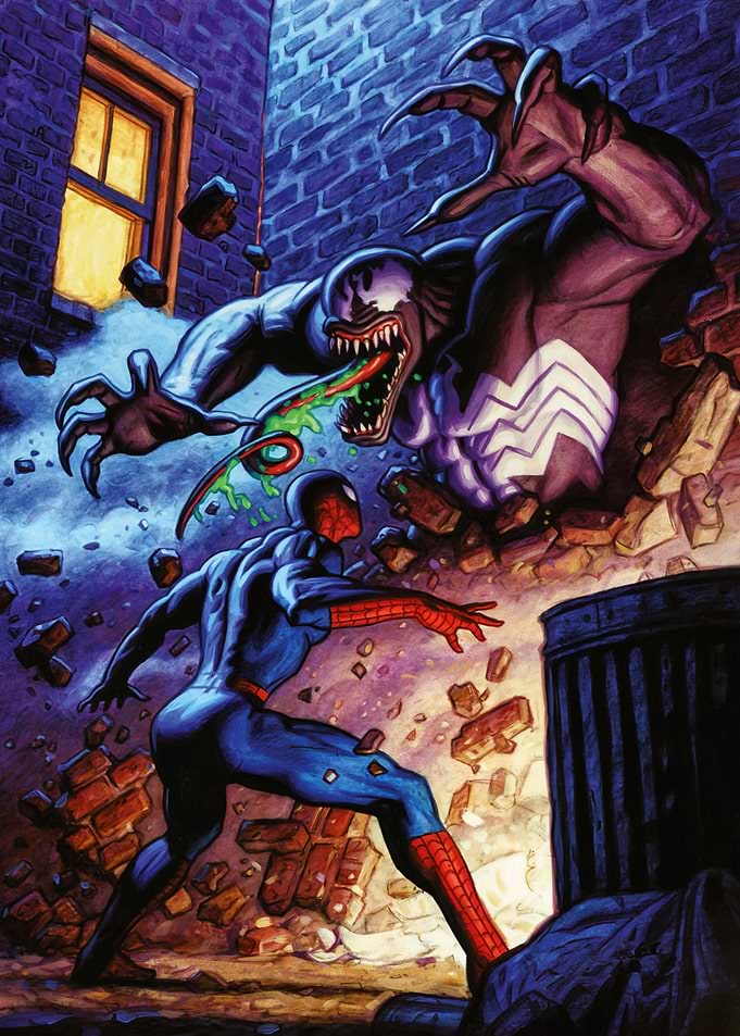 Spider-Man Venom Alleyway Showdown