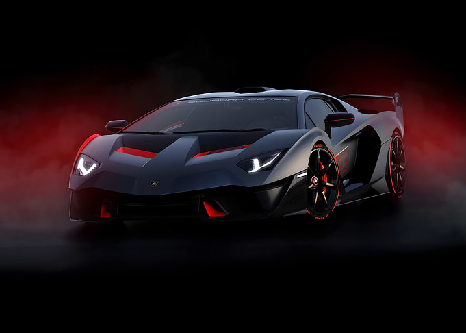 Lamborghini SCV12 Dark Red Accent