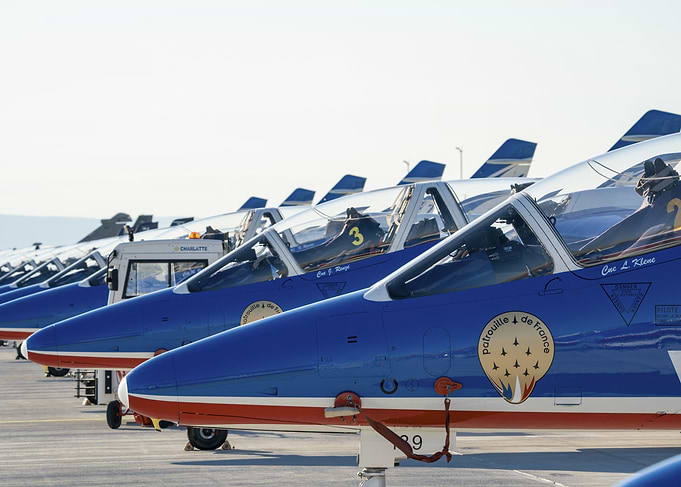 Patrouille de France Aircraft Lineup